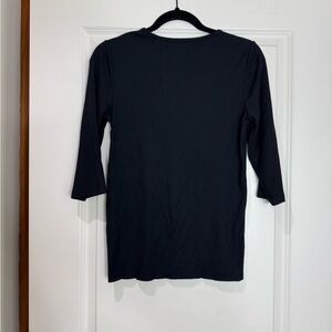 Vince Black Long Sleeve Women's Tee